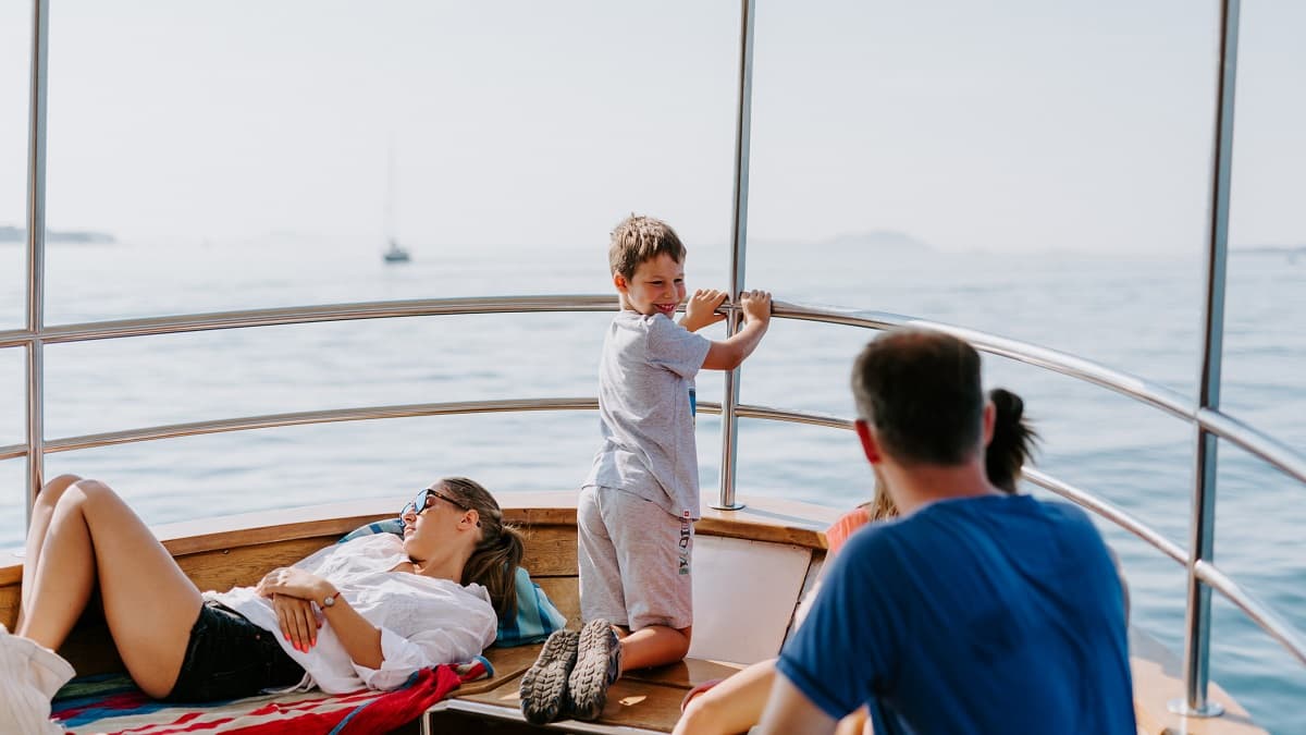 Adriatic Sea view from boat